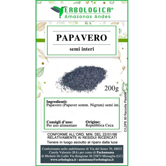Papavero semi interi Papavero semi interi