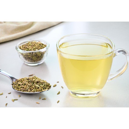 Herbal tea with fennel fruits