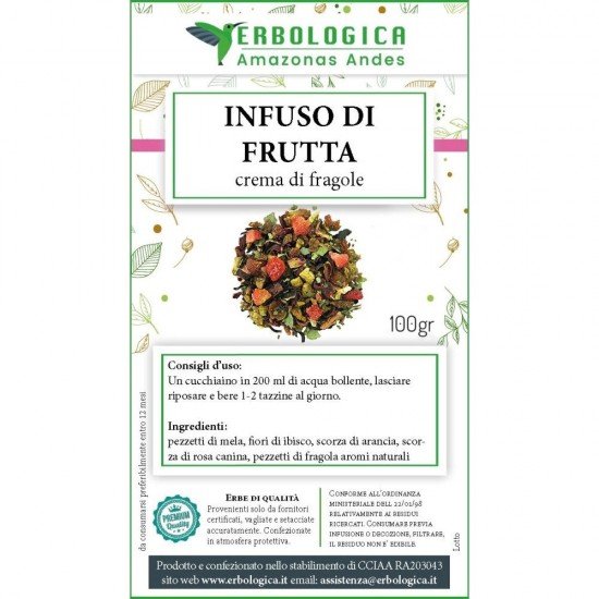 Infuso composto alla fragola