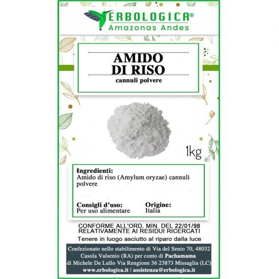 Rice starch cannoli powder