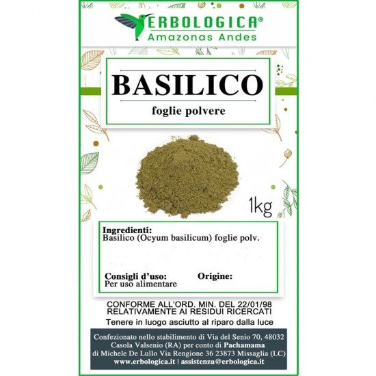 Basilico in polvere