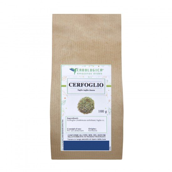 Chervil leaves cut herbal tea