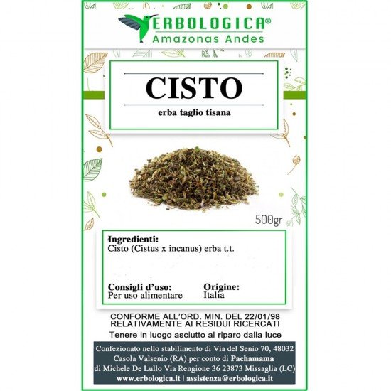 Cistus herb cut herbal tea