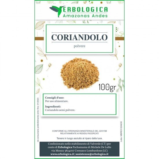 Coriander herbal tea powder 