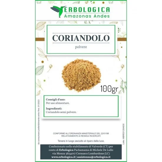 Coriandolo in polvere Coriandolo in polvere