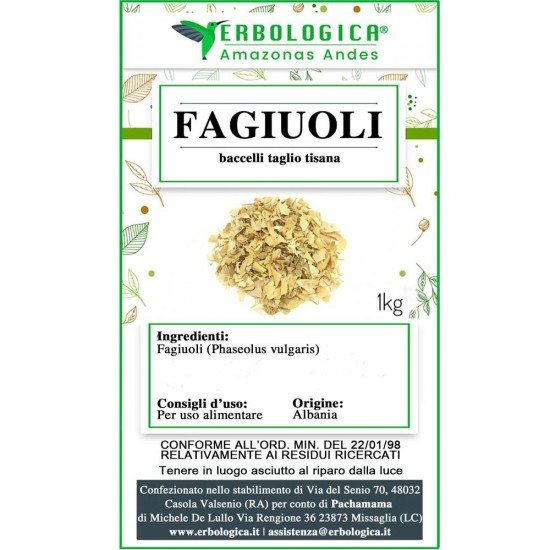 Fagiuoli baccelli taglio tisana