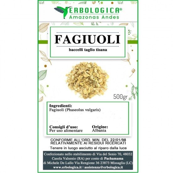 Fagiuoli baccelli taglio tisana