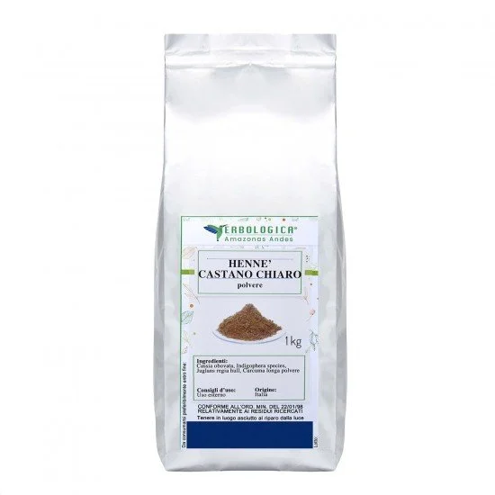 Hennè castano chiaro polvere naturale 