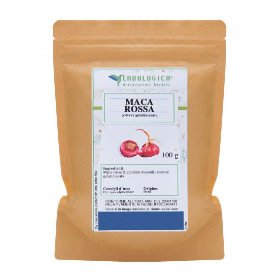 Maca rossa in polvere 