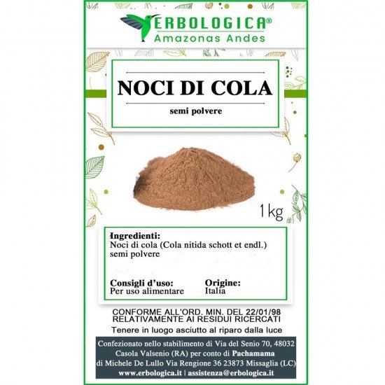 Noci di cola semi in polvere