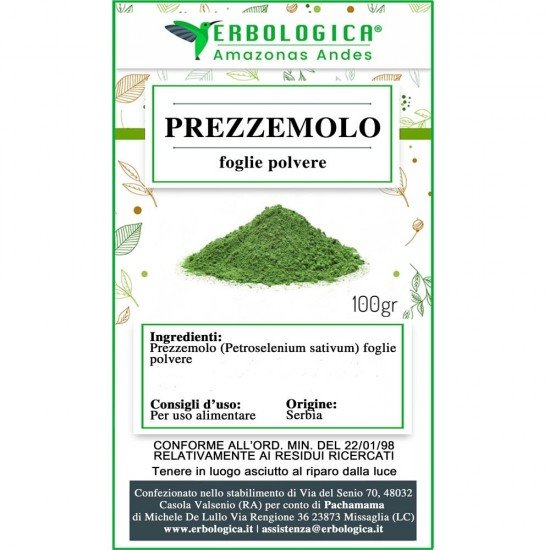 Parsley leaves in powder Parsley leaves in powder