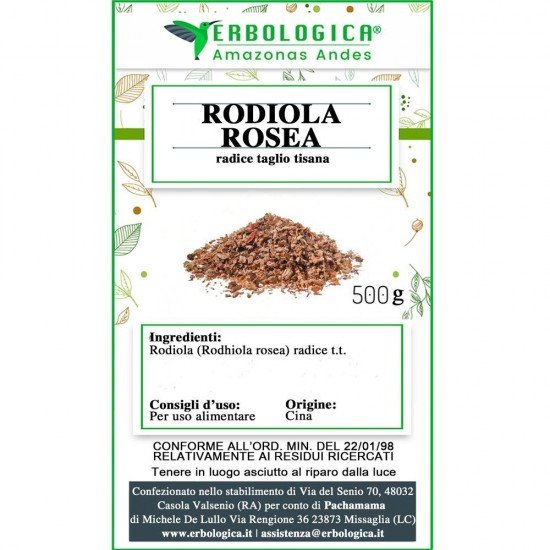 Rodiola rosea radice taglio tisana