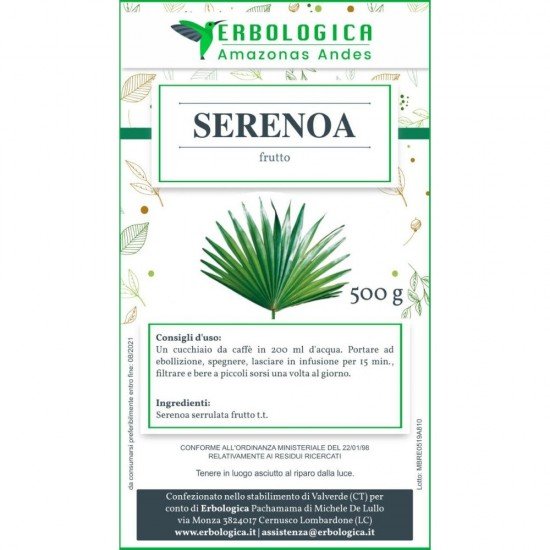 Serenoa serrulata fruit cut herbal tea
