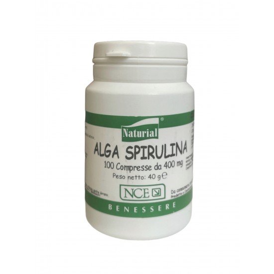 Spirulina alga compresse