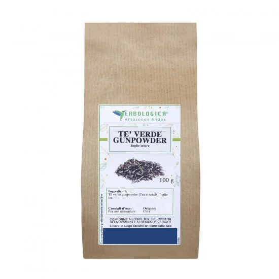 vendita on line tè verde gunpowder foglie arrotolate