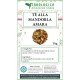Tè aromatizzato con pezzetti di mandorla amara Tè aromatizzato con pezzetti di mandorla amara