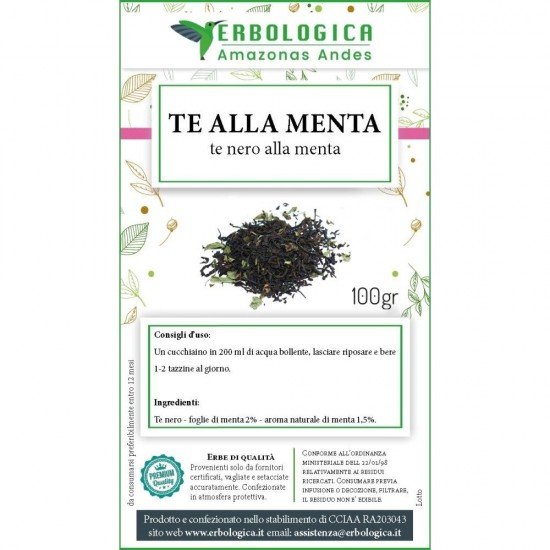 Tè nero alla menta 