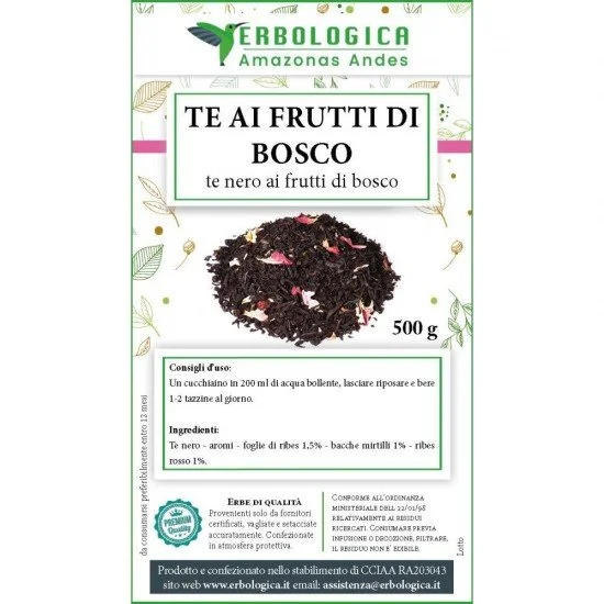 Tè nero ai frutti di bosco Tè nero ai frutti di bosco