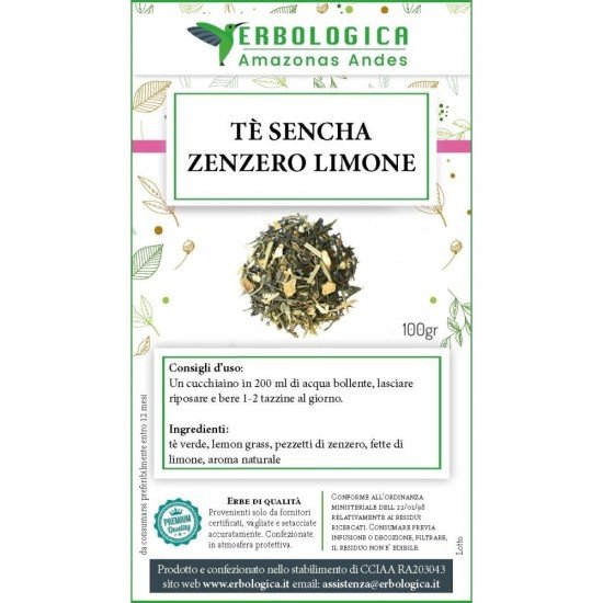 Tè sencha zenzero e limone 