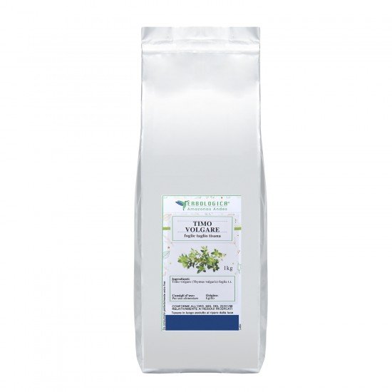 Common thyme leaves and flowers cut herbal tea Common thyme leaves and flowers cut herbal tea