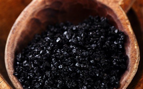 Black salt from Hawaii
