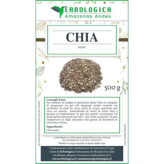 Semi di chia 500 grammi Semi di chia 500 grammi