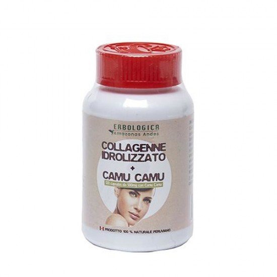 Capsule di collagene idrolizzato e camu camu Capsule di collagene idrolizzato e camu camu
