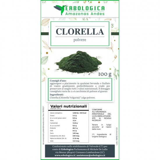 Clorella in polvere 100 grammi