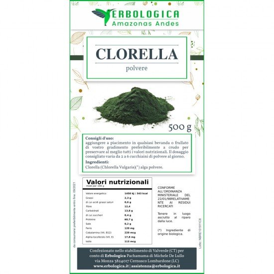 Clorella in polvere 100 grammi Clorella in polvere 100 grammi