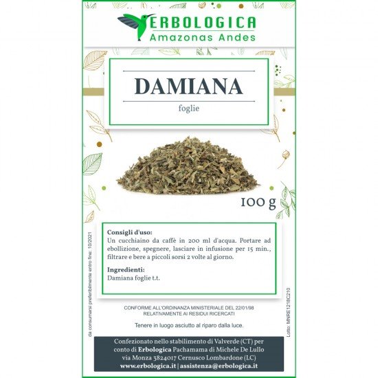 Damiana herbal tea 100 grams