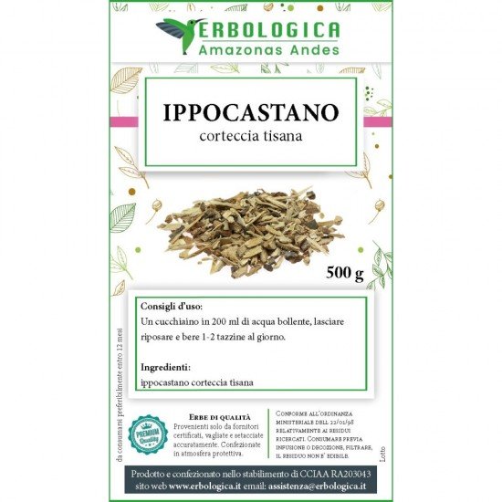 Ippocastano corteccia tisana 500 grammi Ippocastano corteccia tisana 500 grammi