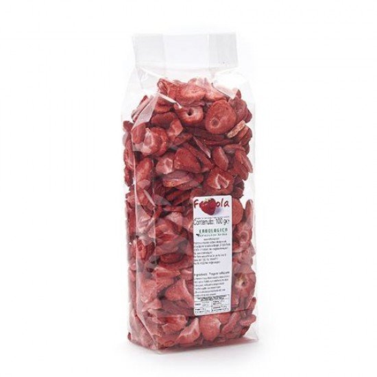 Fragole a fette liofilizzate 100 grammi Fragole a fette liofilizzate 100 grammi