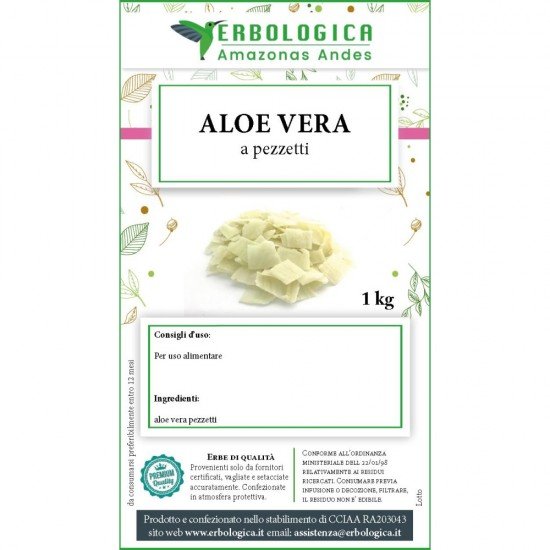 Aloe vera a pezzetti disidratata 1 kg