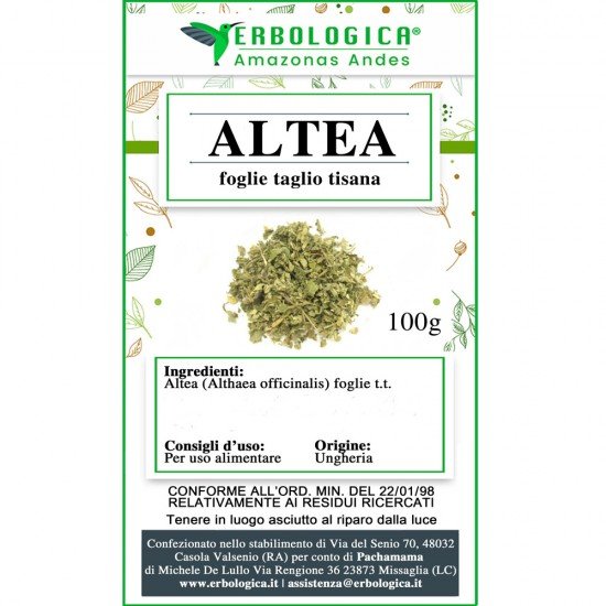 Altea leaves herbal tea cut Altea leaves herbal tea cut