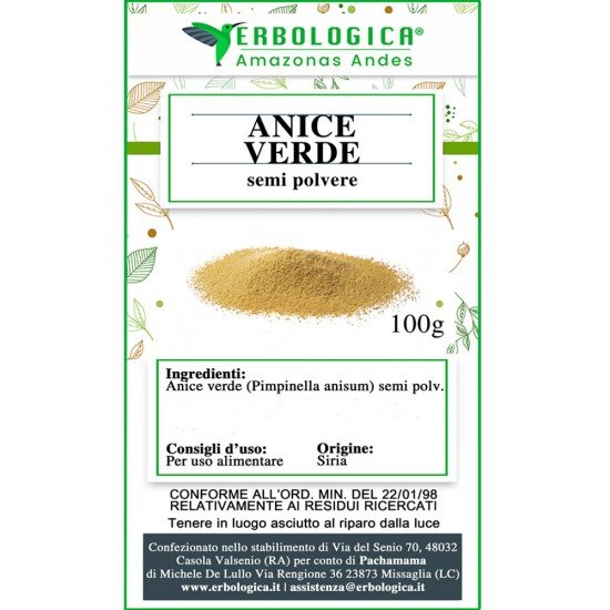 Anice verde semi in polvere Anice verde semi in polvere