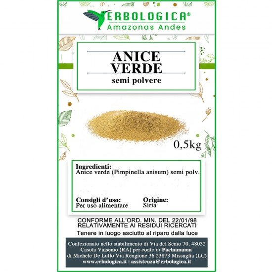 Anice verde semi in polvere Anice verde semi in polvere