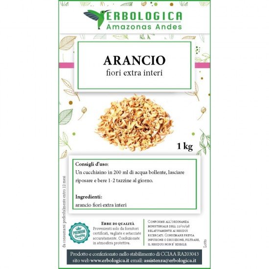 Arancio fiori interi tisana 1 kg Arancio fiori interi tisana 1 kg