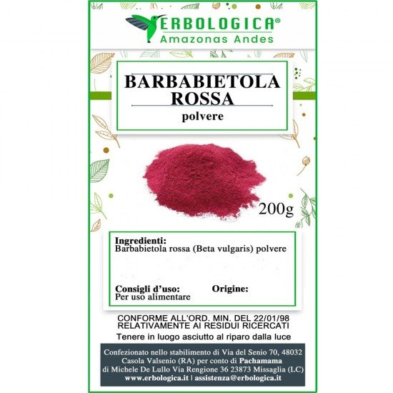 Barbabietola rossa in polvere 500 grammi Barbabietola rossa in polvere 500 grammi