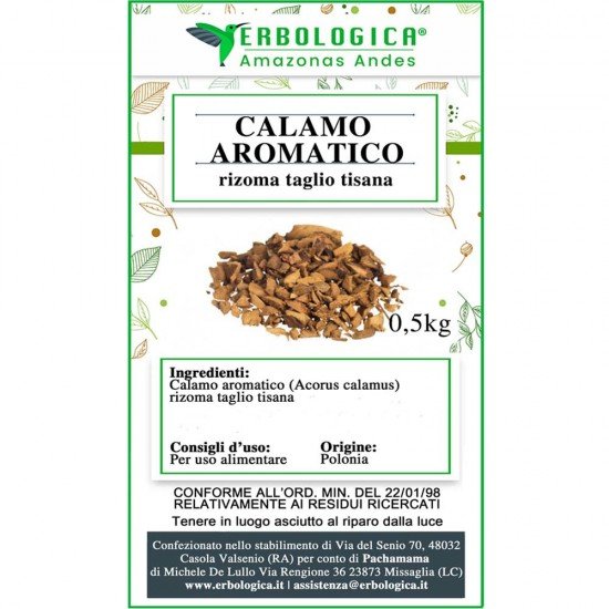 Calamo aromatico naturale rizoma tisana 500 grammi Calamo aromatico naturale rizoma tisana 500 grammi