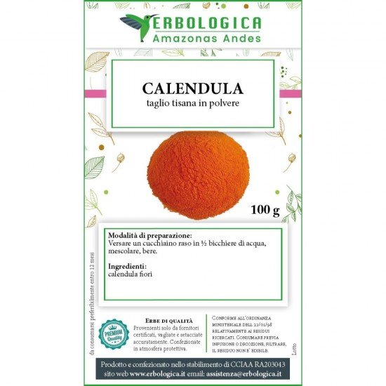 Calendula fiori in polvere 100 grammi Calendula fiori in polvere 100 grammi