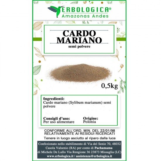 Cardo mariano semi in polvere 1 kg