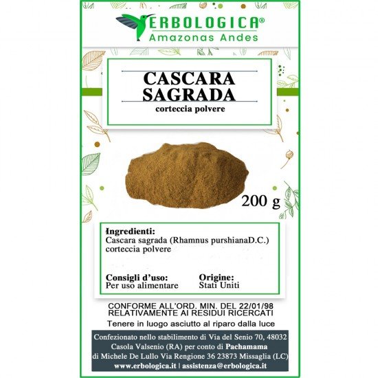 Cascara sagrada corteccia polvere Cascara sagrada corteccia polvere