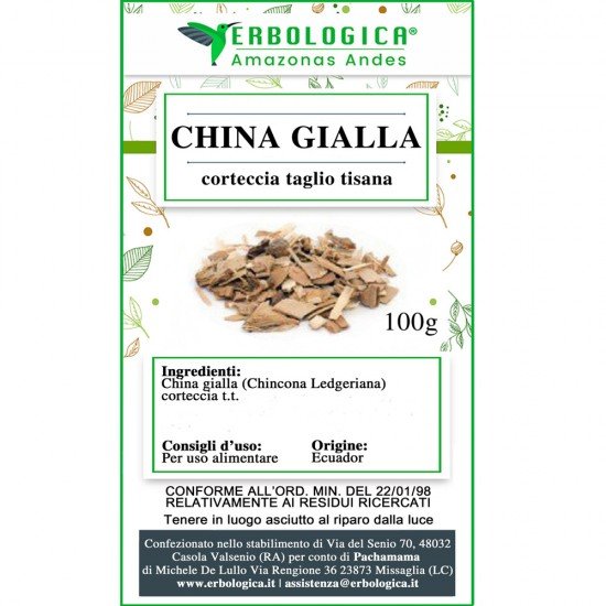 China gialla corteccia taglio tisana (Chincona calisaya) China gialla corteccia taglio tisana (Chincona calisaya)