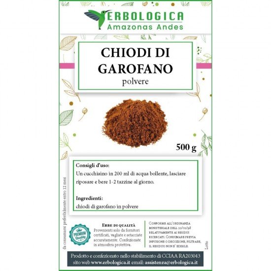 Garofano chiodi polvere 500 grammi Garofano chiodi polvere 500 grammi