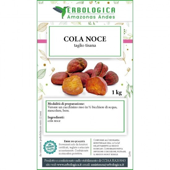 Cola noce taglio tisana confezione da 1 kg Cola noce taglio tisana confezione da 1 kg