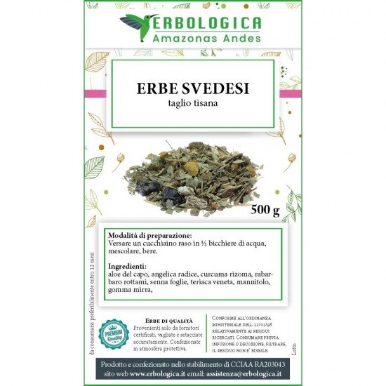 Swedish herbs 500 gram pack (prepared for liqueur)