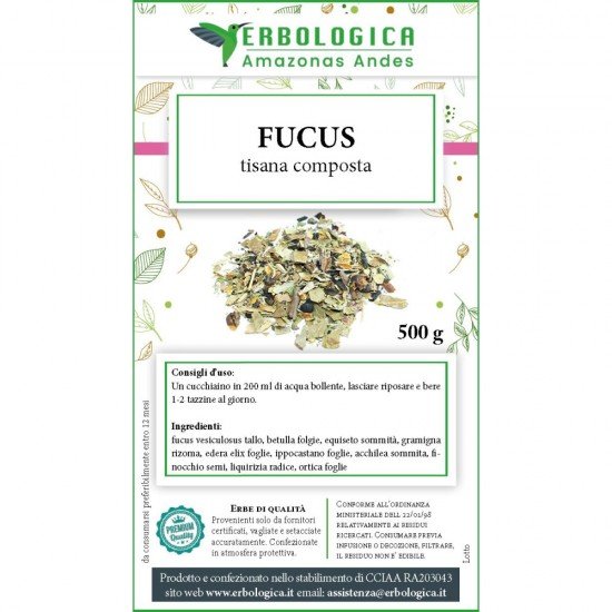 Fucus tisana composta 500 grammi Fucus tisana composta 500 grammi