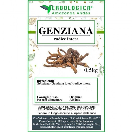 Whole root gentian extra 500 grams