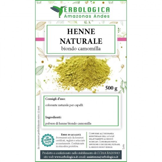 Henna blonde natural chamomile powder 500 grams