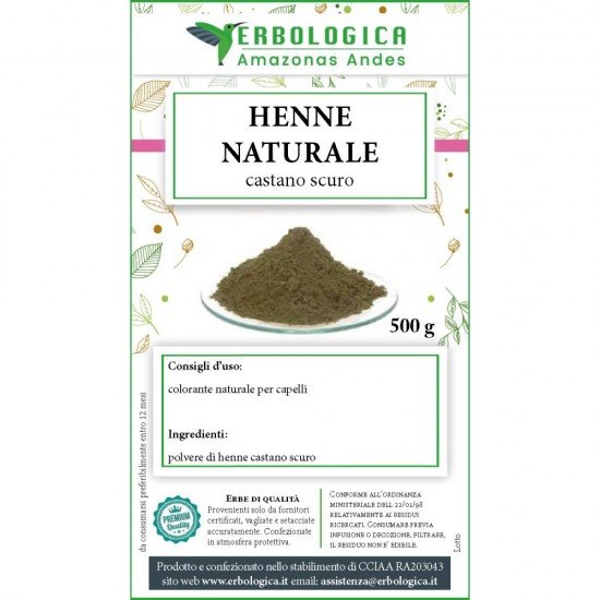 Dark brown henne natural powder 500 grams Dark brown henne natural powder 500 grams